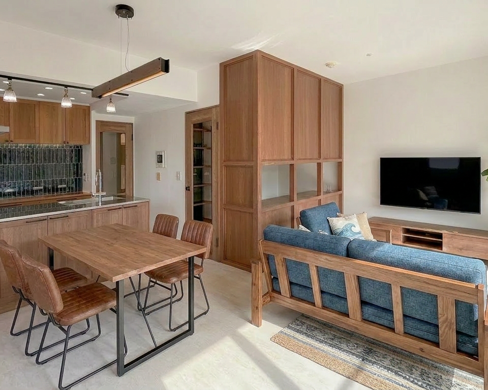 光が巡る大空間LD。仕事と暮らしをシームレスに繋ぐ、造作ワークスペースのある住まい アイキャッチ画像